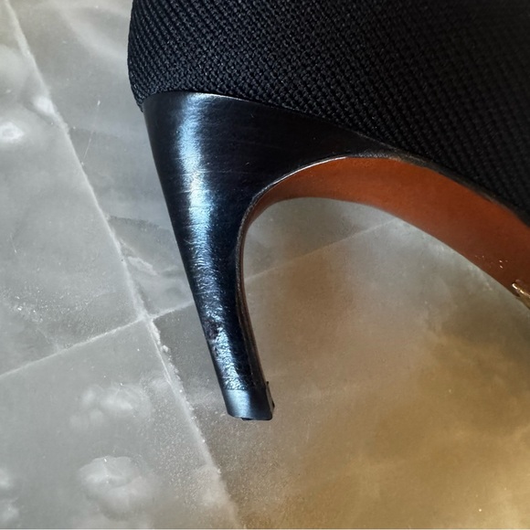 Dior Women's Black and White Ankle Boots - Pull on Sock Boot, sz 37 - Picture 13 of 13